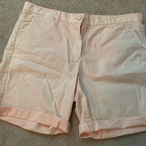 Peach colored boyfriend shorts size 12